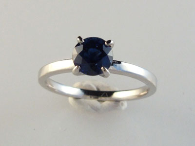 Blue Sapphire Solitaire