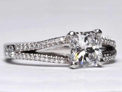 pave diamond engagement ring