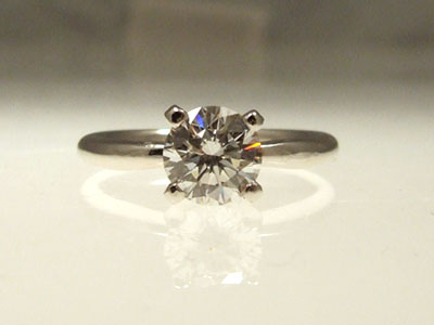 platinum diamond solitaire